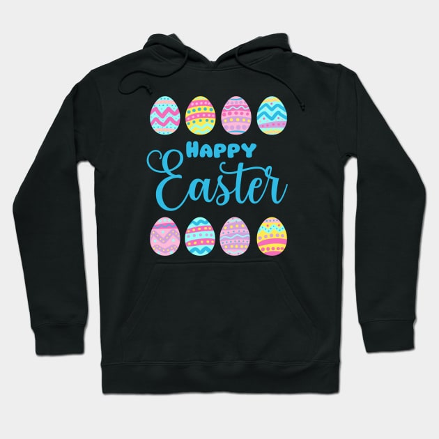 Happy easter cute easter eggs decoration Hoodie by Yarafantasyart